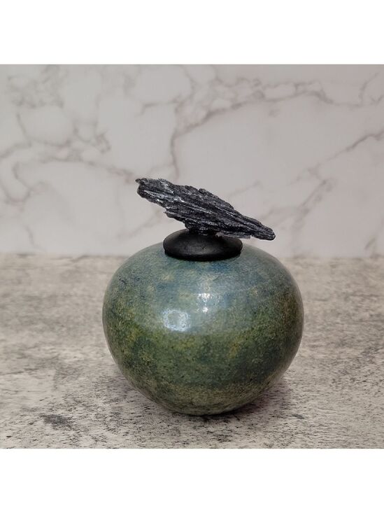 Handmade Other - Artist signed Jeremy Diller dream jar raku potteryworks